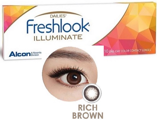 Freshlook illuminate (Rich Brown) by Alcon - while stocks last!